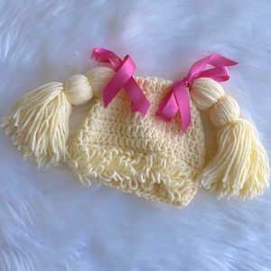 CABBAGE PATCH Wig Hat, BLOND, Baby 0-6 Months